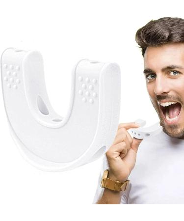 Jaw Lines Sculptor - Silicone Double Chin Reducer Jawline Exerciser | Portable Jawline Shaper Jaw Strengthener for Adults Women Men White - Buy Online on GoSupps.com