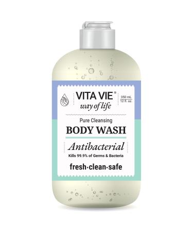 VITA VIE Antibacterial Body Wash  12 oz 11.83 Fl Oz (Pack of 1)