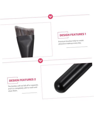 DOITOOL 1 Pc Makeup Brush Foundation Brush for Powder Makeup V-shaped Fixed-point Contouring Brush Bright Black Contouring Brush Black Makeup Bionic Fur The Brush Delicate - Buy Online on GoSupps.com