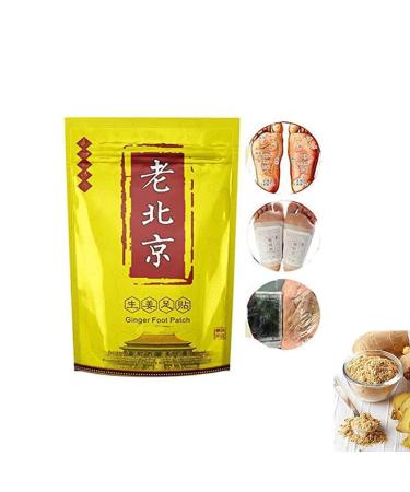 MFLB Anti Swelling Ginger Detoxing Patch Ginger Detox Foot Patches Foot Detox Pads Remove Body Toxins Promote Blood Circulation Relieve Stress Improve Sleep (50pcs)