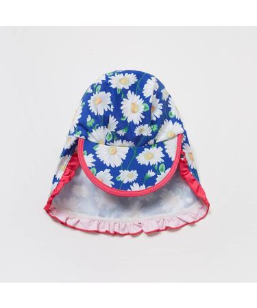 BONVERANO Baby Girls Swimsuit 9-12 Months | Long-Sleeve Zipper One Piece Swimwear | UPF 50+ Sun Protection | Daisy Pattern - Buy Online on GoSupps.com