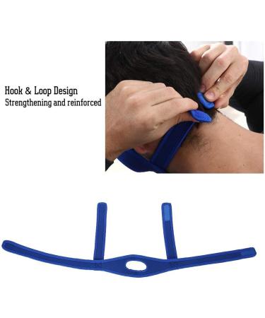 Anti-Snoring Jaw Strap | Adjustable Chin Support for Men & Women | Breathable Black & Blue Snoring Solution - Buy Online on GoSupps.com