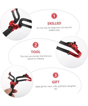 NOLITOY 1pc Eyebrow Tool Template Drawing Threading Handheld Tool Hair Care Product Cosmetic 14x11.5cm Black - Buy Online on GoSupps.com