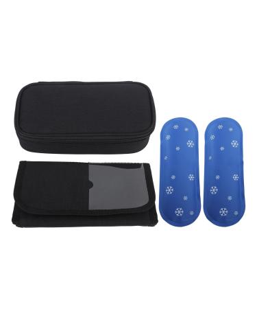 Insulin Cooler Bag with Zipper Insulin Cooling Carrying Pouch for Indoor Outdoor 8.27 x 4.33 (Type B)