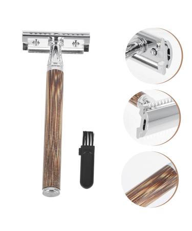 Ipetboom Manual Mustache Clipper Set - Safe Shaver & Hair Trimmer for Men | Bamboo Handle Zinc Alloy Blades - International Shipping Available - Buy Online on GoSupps.com