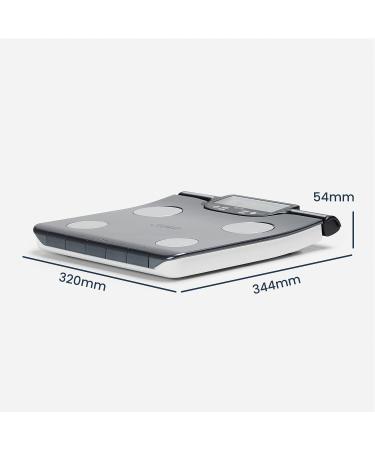 TANITA BC-613 Segmental Body Composition Scale - Black Gun Metalic/Black | Body Fat, Muscle Mass Per Body Part, Daily Calorie Intake - Buy Online on GoSupps.com