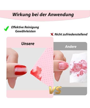  HSYTEK 1000 Pcs Magenta Cotton Pads Lint Free Cells for Gel Nail Polish Remover for Nail Art Manicure Prep and Finish - Buy Online on GoSupps.com