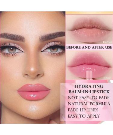 Peaches Color Changing Lipstick & Lip Balm Set | Long-Lasting Lip Stain & Moisturizing Lipstick for Women - 2 Pcs - Buy Online on GoSupps.com