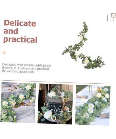 Zerodeko 3pcs Artificial Rattan Peony Garland Summer Front Door Wreath Arch Decor Fake Eucalyptus Garland Artificial Flower Eucalyptus Garland White Greenery Money Leaf Hanging Silk Flower Greenx3pcs 200X3.5CMx3pcs - Buy Online on GoSupps.com