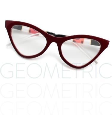 Red Oversize Cat Eye Reading Glasses for Women | Stylish & Comfortable 1.25x Readers for All Face Shapes - Buy Online on GoSupps.com