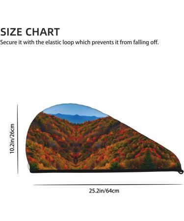 Blue Ridge Parkway Coral Velvet Quick-Dry Hair Cap | Travel & Home Hair Towel Wrap for Men & Women - Buy Online on GoSupps.com