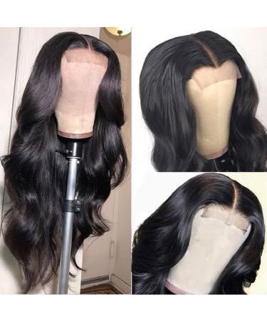 26 Inch Body Wave Lace Front Wig - 4x4 Closure Human Hair for Black Women, 150% Density, Pre-Plucked - Buy Online on GoSupps.com