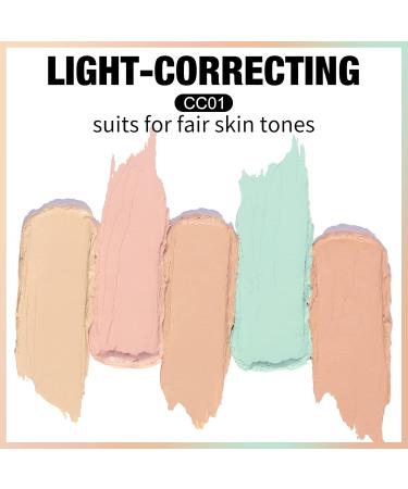 FOCALLURE GoldenAge 5-in-1 Concealer Palette - Multi-Use Color Correcting & Contour for Dark Circles | International Shipping Available - Buy Online on GoSupps.com