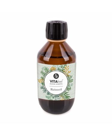 VitaFeel Castor Oil - 100% Cold Pressed | 250ml Eyelash Serum & Hair Oil | Best for Healthy Hair & Lashes - Buy Online on GoSupps.com