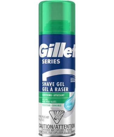 Buy Gillette Series Shaving Gel for Sensitive Skin - 7 Oz | Multicolor - Fast International Shipping - Buy Online on GoSupps.com