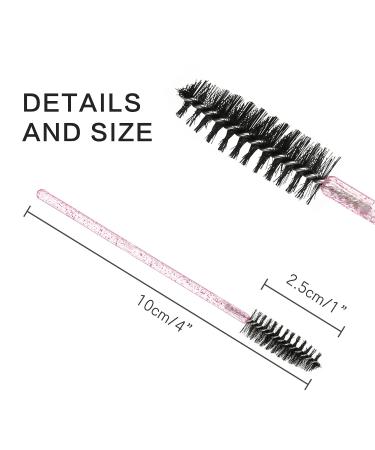 100 Pack Disposable Eyelash Mascara Brushes - Colorful-Rose | Akstore Makeup Kits - Buy Online on GoSupps.com