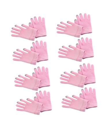 minkissy 8 Pairs Moisturizing Gloves Touch Screen Cotton Gloves Dry Hands Skin Care Gloves Hand Beauty Supply Women Gel Gloves Hand Care Gloves Keep Out The Cold Conductive Yarn Lotion Miss
