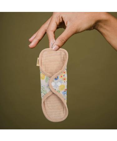 Gleavi Reusable Menstrual Pads - Charcoal Cloth & TPU Heavy-Duty Inserts | Eco-Friendly Cotton - 25x15cm - Buy Online on GoSupps.com