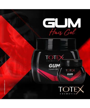 Totex Hair Styling Gum Gel - Ultra Strong Edge Control Red Hair Gel 250ml | International Shipping Available - Buy Online on GoSupps.com