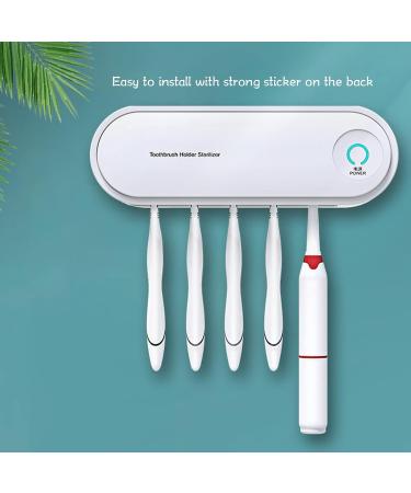 Yousiliang Toothpaste & Toothbrush Holder - White Bathroom Organizer with Plug-in Drying Function | Ideal Household Solution - Buy Online on GoSupps.com