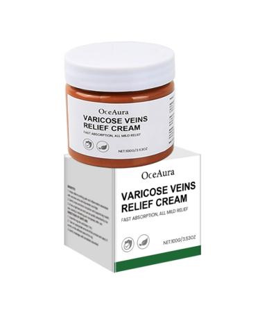 Dewocke Leg Cream 100g Vein Cream for Leg Care Cream for Varicose Veins Balm for Blood Circulation Legs Soothes Swollen and Tired Legs