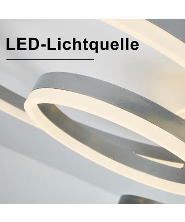 Buy LED Dimmable Ceiling Lamp | 85W Round Spotlight Chandelier for Living Room Bedroom & Office - Stylish Aluminum Design - Buy Online on GoSupps.com