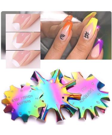 Stainless Steel Multicolor Nail Art Edge Trimmer Professional Gel Cutter Tool Multiple Shape French Style Smile Line Cutter for Women - Buy Online on GoSupps.com