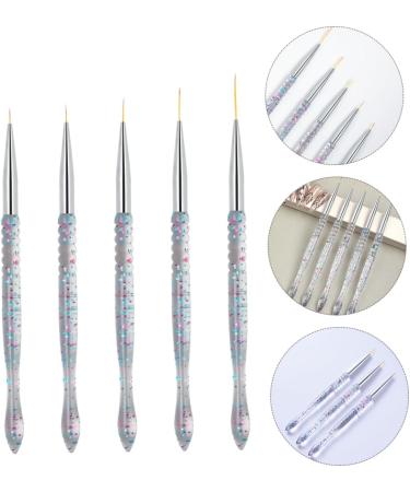 Housoutil 2sets Nail Art Drawing Pen Manicure Accessory Liner Brush Liner Paint Fashion Nail Art Pen Nail Art Liner Manicure Accessories Brush The Brush Miniature - Buy Online on GoSupps.com