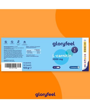 L-Carnitin 2000 - Pure Carnipure by Lonza | 140 Vegan Capsules | High-Dose L-Carnitine | Laboratory Tested | Made in Germany - Buy Online on GoSupps.com