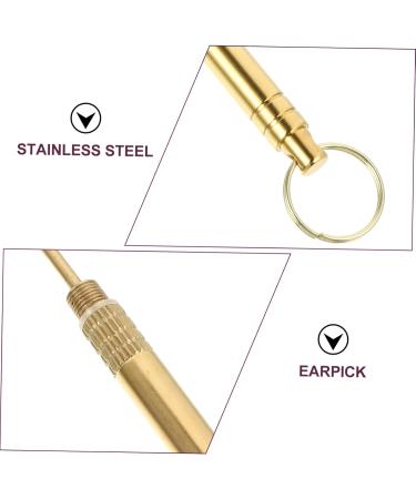 HOLIDYOYO 3pcs Ear Cleaning Kit Ear Tools Brass Design Spiral Shape for Comfortable Cleaning for Daily Use - Buy Online on GoSupps.com