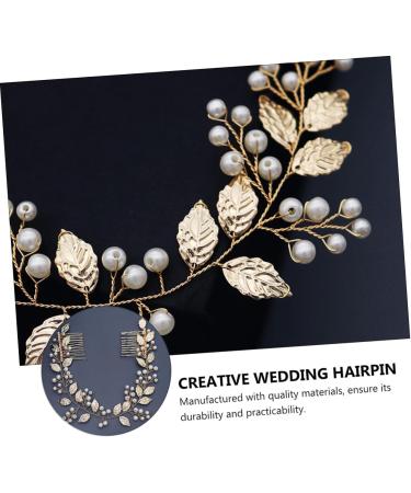 TOVINANNA 1pc Handmade Pearl Comb Hair Pin Wedding Hair Comb Bridal Headdress Bridal Comb Exquisite Hair Comb Alloy Hair Comb Wedding Hair Accessories Creative Wedding Hairpin - Buy Online on GoSupps.com