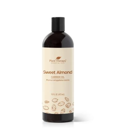 Plant Therapy Sweet Almond Oil - for Skin, Hair, Body, Face & Baby - Natural Moisturizer, Massage & Aromatherapy Carrier Oil 100% Pure, Cold Pressed California Almonds, Made in USA, 16 oz Sweet Almond 16 Fl Oz (Pack of 1) - Buy Online on GoSupps.com