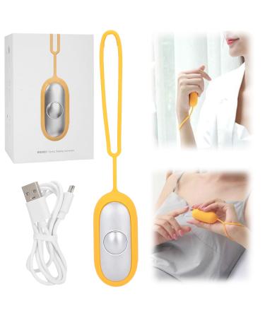 Domigard Sleep Aid Machine Microcurrent Sleep Aid Holding Device USB Charging Microcurrent Holding Sleep Instrument for Insomnia Relief Relieve Anxiety and Stress(Yellow)
