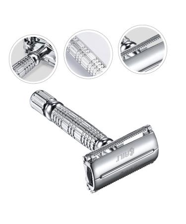 Beaupretty 3pcs Manual Shaver Set | Metal Safety & Beard Razor | Double Edge Handheld Shaving Cutter for Men - Buy Online on GoSupps.com