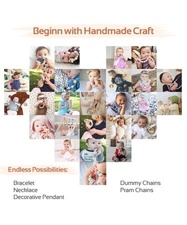 Promise Babe 75M Thin White Craft Cord for Bracelets & Jewelry Making - 1mm Beading Thread for DIY Necklaces Pacifier Chains & Teething Rings - Buy Online on GoSupps.com