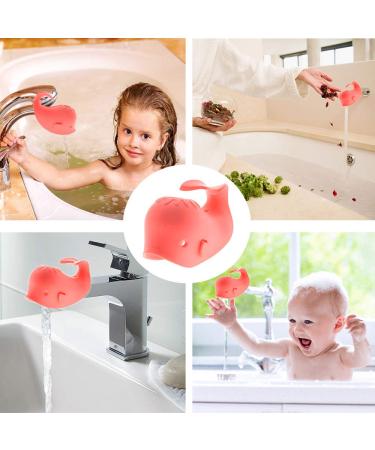 ALIBEBE Soft Whale Bathtub Faucet Cover for Kids - Pink | 1 Count - Buy Online on GoSupps.com