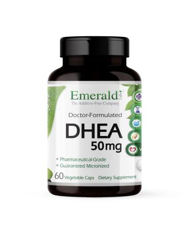 Emerald Labs DHEA 50mg - Dietary Supplement with DHEA Dehydroepiandrosterone and Tocotriene Complex for Cognitive Function Metabolism & Healthy Hormone Levels - 60 Vegetable Capsules