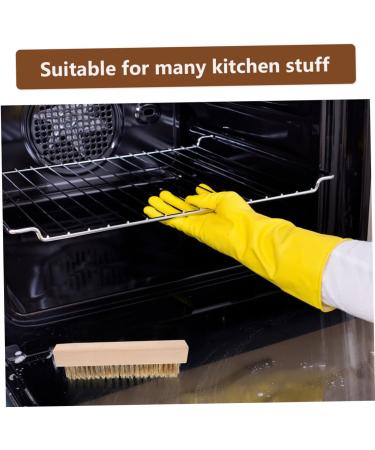POPETPOP 2 Pcs Oven Brush Stove Cleaning Brush Oven Cleaning Brush Copper Wire Brush Wire for Copper Stove Brush Copper Cleaning Brush Wall Cleaner Bbq Cleaning Brush Wooden Bread Scrubber - Buy Online on GoSupps.com