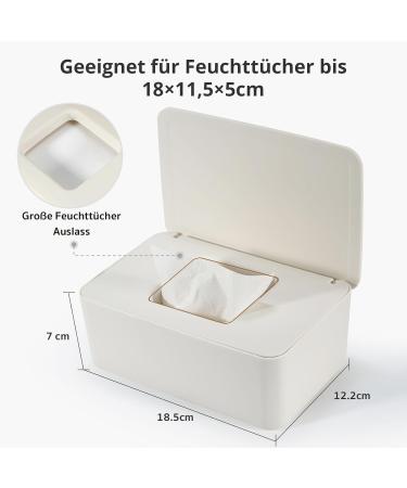Premium Baby Wet Wipes Box | Moist Cloth Storage for Home & Office | Eco-Friendly Green Lid - Buy Online on GoSupps.com