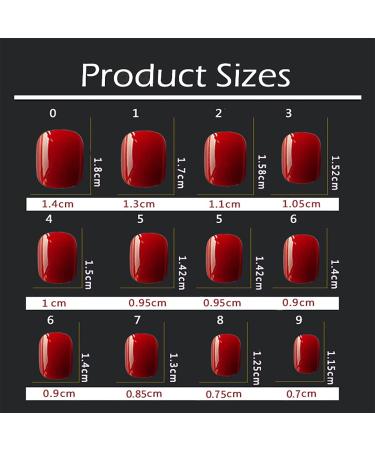 Matte Short Press on Nails Set - 6 Packs (144 Pcs) Acrylic False Nails with Glue & Nail File for Women - Buy Online on GoSupps.com