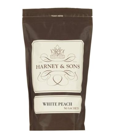 Harney & Sons White Peach Tea - White Peach White Tea - Bag of 50 Sachets