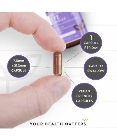 Lutein Natural Eye Supplement 90 Vegan Capsules - Zeaxanthin Bilberry Extract Vitamins A B12 & Zinc - Support Normal Vision | Nutravita UK - Buy Online on GoSupps.com