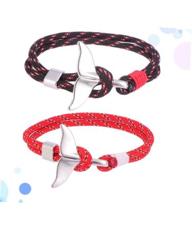 BESPORTBLE 2pcs Ocean Couple Wrist Band Matching Bracelets for Couples Ocean Anchor Bracelet Coastal Bracelets Hand Rope Bracelet Coastal Friend Bracelets Christmas Women's Rope Twine Lovers - Buy Online on GoSupps.com