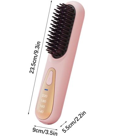 Buy Portable Hair Straightener Brush - Long-Term Styling & Smoothing Comb for Women & Girls - Pink - Buy Online on GoSupps.com