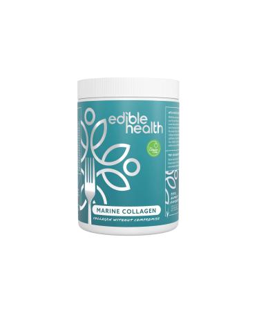Edible Health - Hydrolysed Marine Collagen Peptides Powder - High Protein & Carb Free Supplement - 400g Tub 30-Day Supply