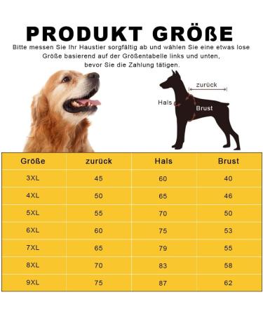 Voarge Dog Warm Hoodies Coat Winter Clothing Large Dog Button Design Dog Hoodie Dog Jumper Large Dogs Dog Coat (Blue 3XL) 3XL blue - Buy Online on GoSupps.com
