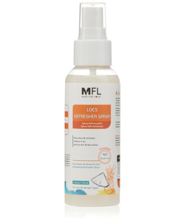 Made For Locs Vegan Rose Water Refresher Spray | Locs Moisturizer | Locs Deodorizer | Amazing Scents (Pineapple 3.4 oz) Pineapple 3.4 Fl Oz (Pack of 1)