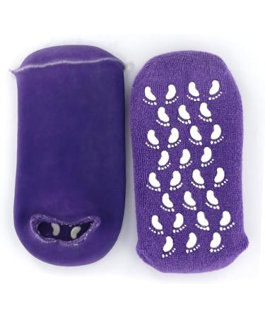 Healeved 1 Pair Cotton Sock Silicone Moisturizing Socks Womens Block Heels Dress Shoes for Women Heels Socks Cracked Heels Socks Womens+Pumps Purple Gel Spa Miss - Buy Online on GoSupps.com