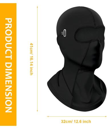 Buy Wadema Storm Hood Breathable Winter Black Ski Mask for Motorcycles Biking & Outdoor Sports - Buy Online on GoSupps.com