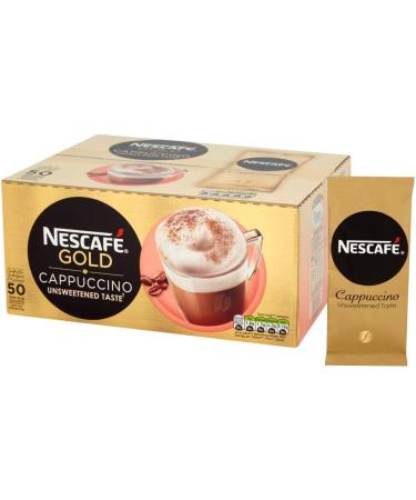 NESCAF GOLD Unsweetened Cappuccino Sachets 50 sachets x14.2g - Buy Online on GoSupps.com